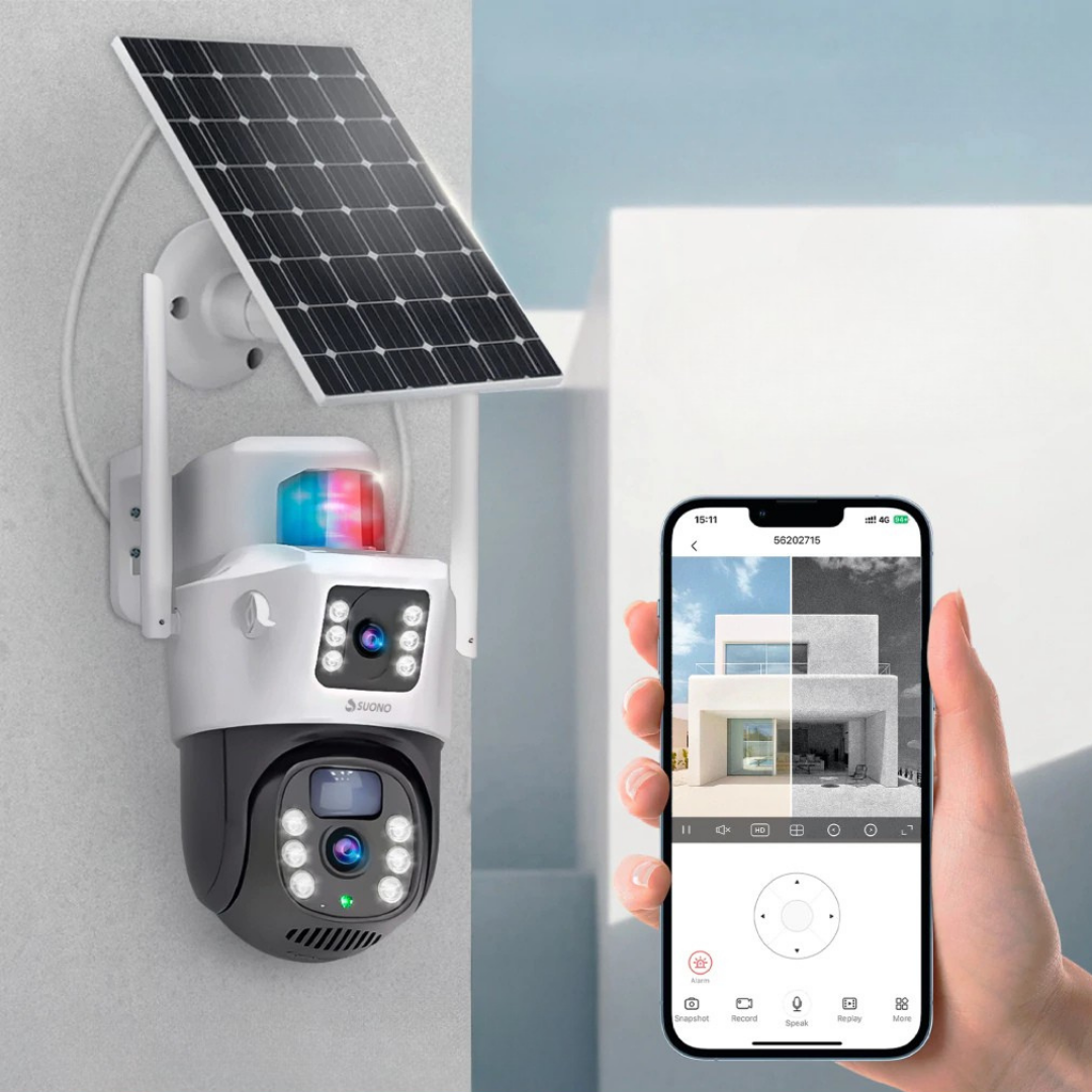 🔒 Cámara de Seguridad Inalámbrica con Batería Solar – 🔋🌞 Protección Inteligente, Sin Cables