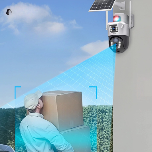 🔒 Cámara de Seguridad Inalámbrica con Batería Solar – 🔋🌞 Protección Inteligente, Sin Cables