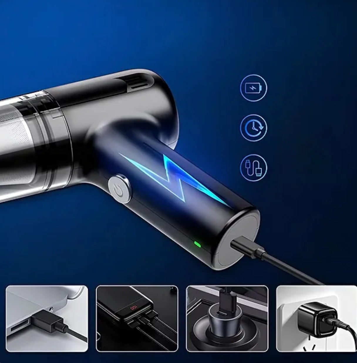 ✨🧼 Aspiradora de Mano Recargable🔋