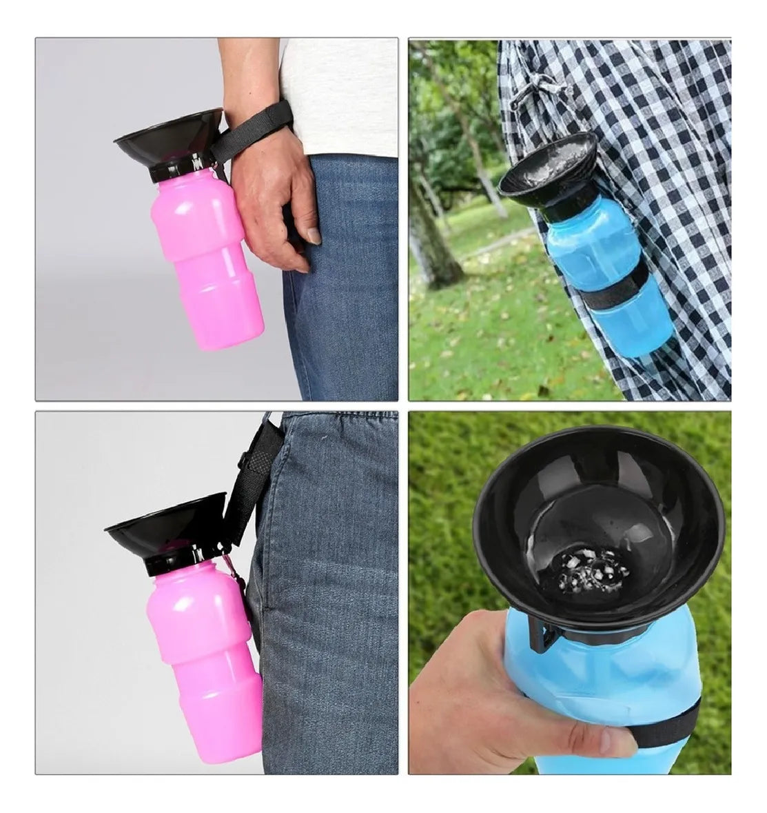 Botella de Agua Exprimible para Mascotas