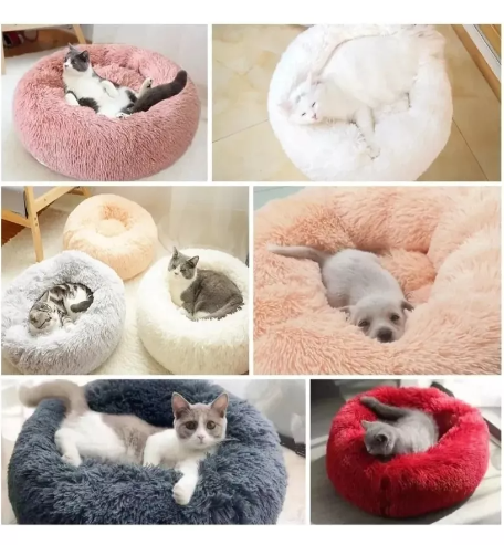 Cama Felpa Antiestres - Perros y Gatos