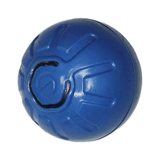 Pelota Saltarina Inteligente para mascotas, color azul, con botón de encendido